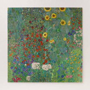 Puzzle Jardin agricole avec tournesol par Gustav Klimt