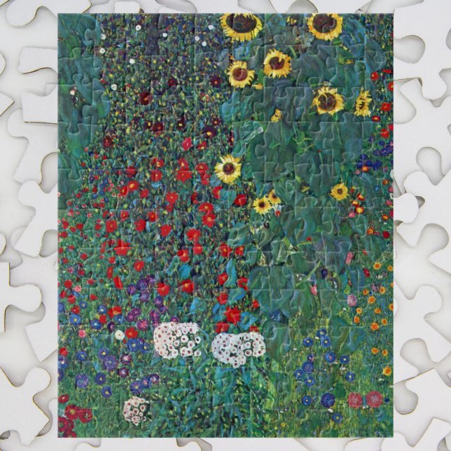 Puzzle Jardin agricole avec tournesol par Klimt, Fleurs V (Créateur téléchargé)