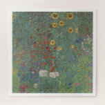 Puzzle Jardin agricole avec tournesols Gustav Klimt<br><div class="desc">Customisez la couleur de la bordure comme vous le souhaitez. Jardin agricole avec tournesols 1907.</div>
