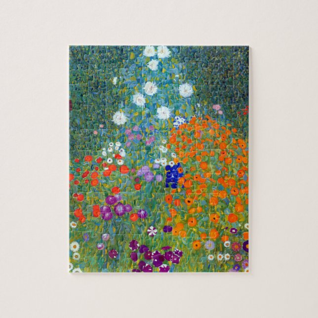 Puzzle Jardin aux fleurs Gustav Klimt (Vertical)