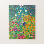 Puzzle Jardin aux fleurs, Gustav Klimt<br><div class="desc">Gustav Klimt (14 juillet 1862 - 6 février 1918) était un peintre symboliste autrichien et l'un des membres les plus en vue du mouvement de la sécession de Vienne. Klimt est réputé pour ses peintures, peintures murales, croquis et autres objets d'art. Outre ses oeuvres figuratives, qui comprennent des allégories et...</div>