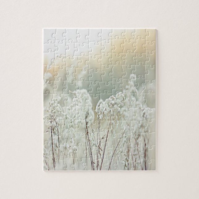 Puzzle Jardin blanc Fleurs Plante de la nature (Vertical)