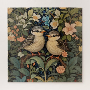 Puzzle Jardin botanique de deux mignons bébés oiseaux
