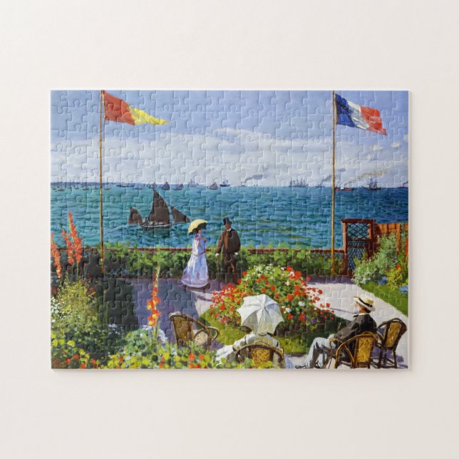 Puzzle Jardin chez Sainte-Adresse, Claude Monet 1867 (Horizontal)