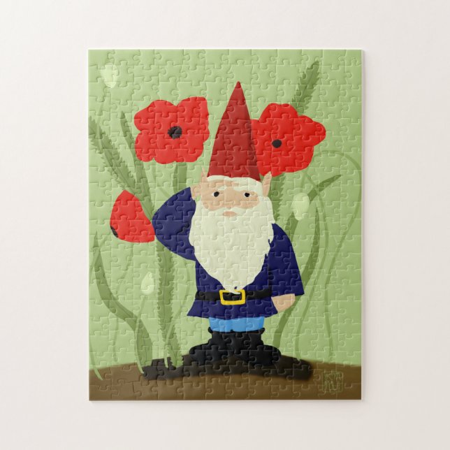 Puzzle Jardin de casse-tête de gnome de souvenir (Vertical)