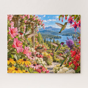 Puzzle Jardin de colibris