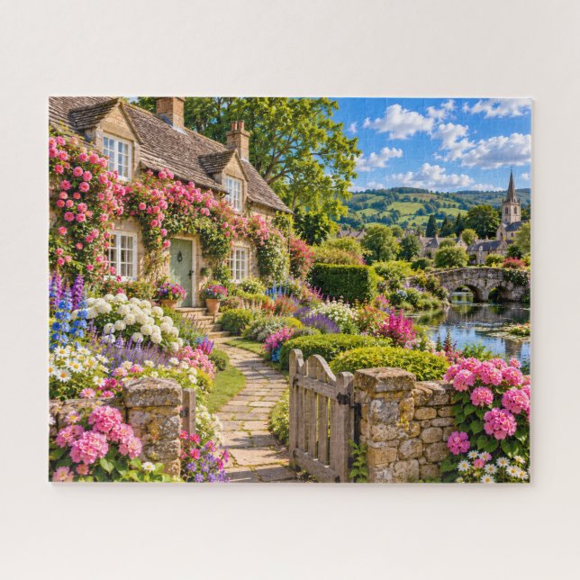Puzzle Jardin de Cottage Anglais (Horizontal)