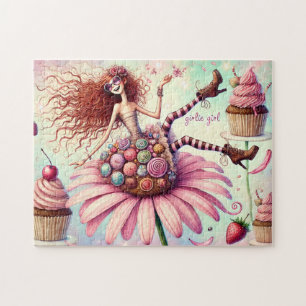 Puzzle Jardin de Cupcakes Féminin et Fantaisiste