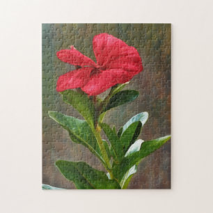 Puzzle Jardin de fleurs d'art en casse-tête Fleur rouge