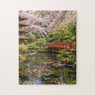 Puzzle Jardin de fleurs de cerisier