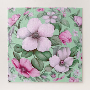 Puzzle Jardin de fleurs de couleur pastel amateur de natu