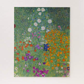 Puzzle Jardin de fleurs par Gustav Klimt