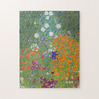 Puzzle Jardin de fleurs par Gustav Klimt