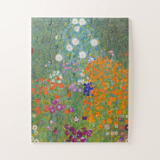 Puzzle Jardin de fleurs par Gustav Klimt