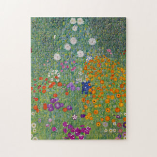Puzzle Jardin de fleurs par Gustav Klimt