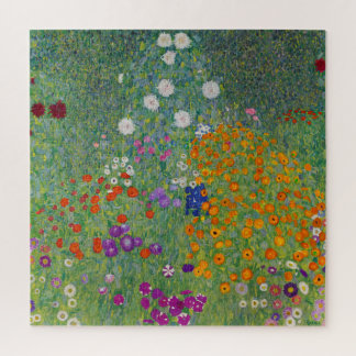 Puzzle Jardin de fleurs par Gustav Klimt