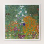 Puzzle Jardin de Gustav Klimt<br><div class="desc">Customize the border color as desired</div>