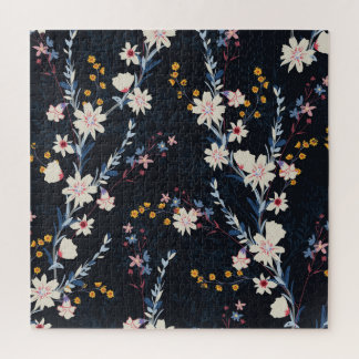 Puzzle Jardin de nuit Floral Marine Motif