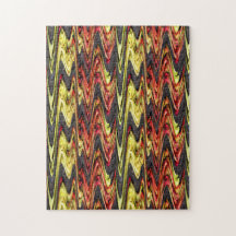 Jardin de pommes rouge jaune Abstrait
