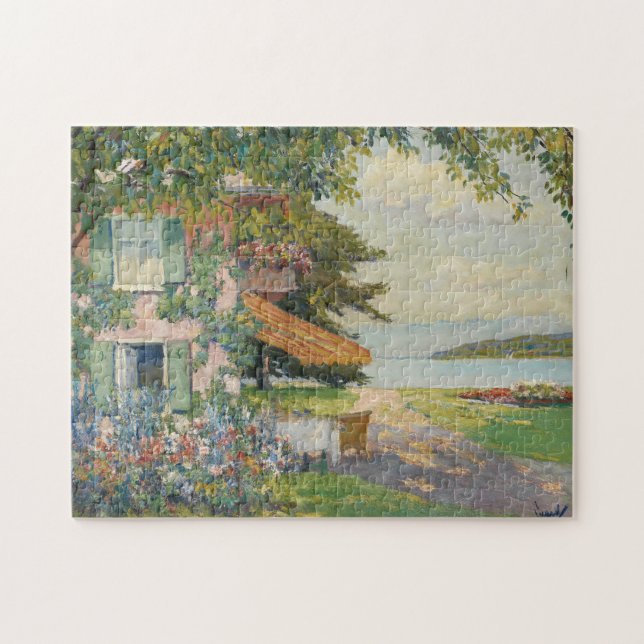 Puzzle Jardin de printemps à Starnberg | Edward Cucuel (Horizontal)