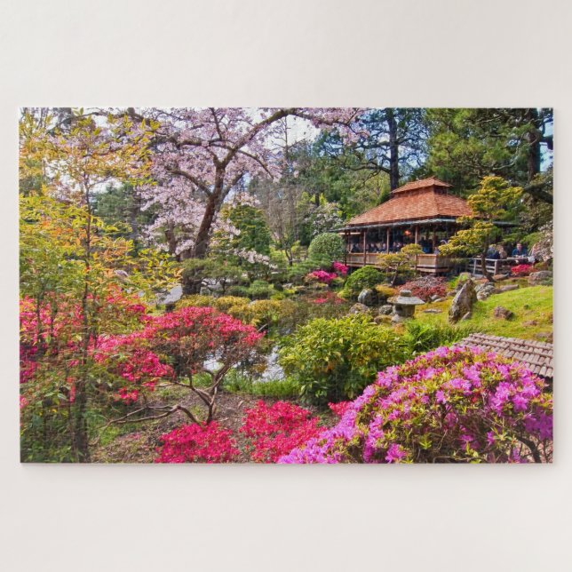 Puzzle Jardin de printemps japonais (Horizontal)