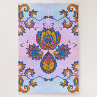 Puzzle Jardin de Sérénité Bleue – Rêve Floral Pastel