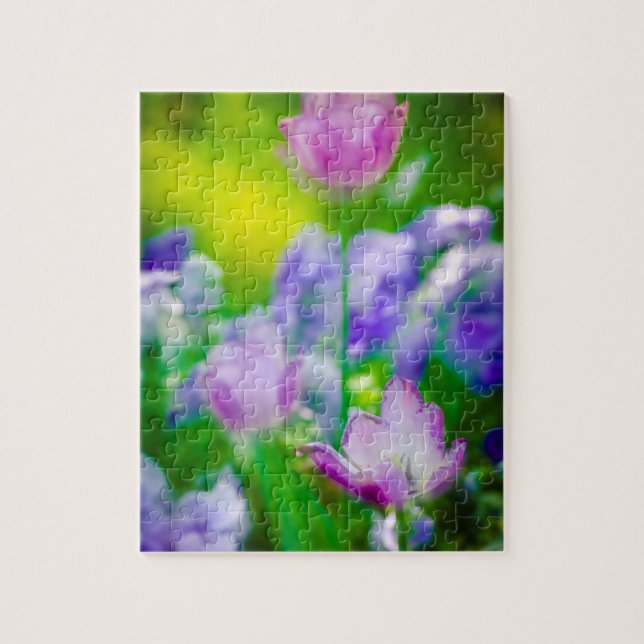 Puzzle Jardin de tulipes, Giverny, France (Vertical)