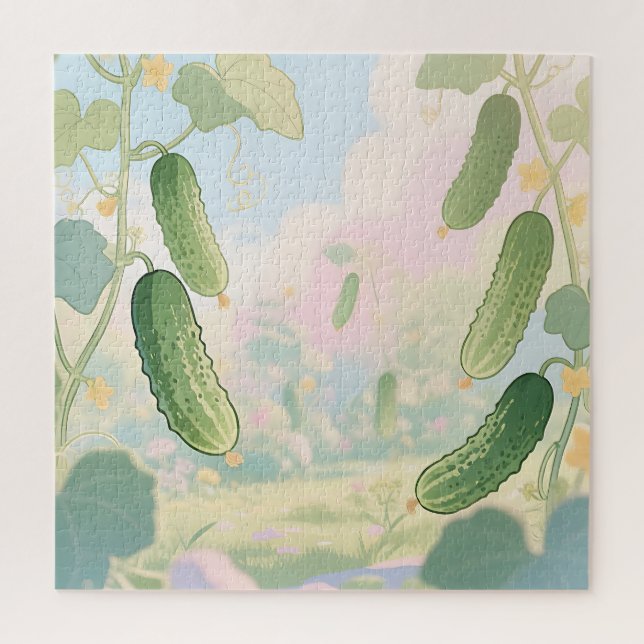 Puzzle Jardin de vignes de concombre Fantaisiste (Vertical)