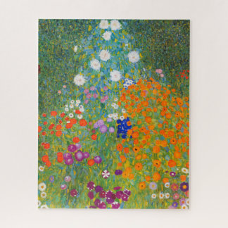 Puzzle Jardin des fleurs par Gustav Klimt