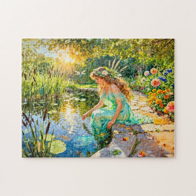 Puzzle Jardin d'étang de la déesse grecque Naïade (Horizontal)