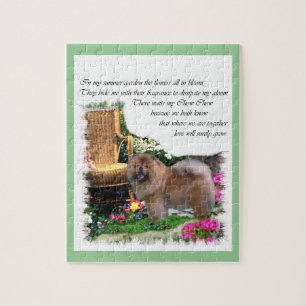 Puzzle Jardin d'été Chow Chow