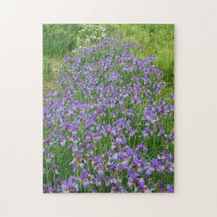 Puzzle Jardin d'Iris Floral Purple