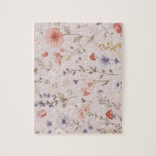 Puzzle Jardin Enchanté Papillon Fleur Sauvage Fantaisiste