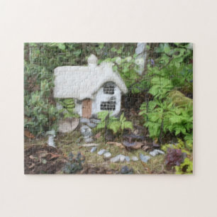 Puzzle Jardin Fleur Cottage Gouache Peinture
