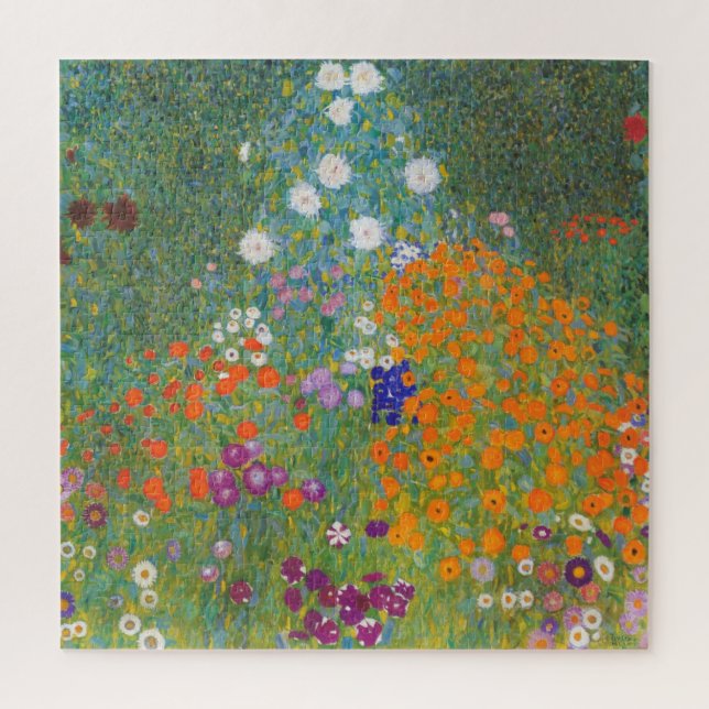 Puzzle Jardin Fleur Vibrant - Gustav Klimt (Vertical)