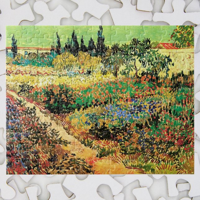 Puzzle Jardin fleuri avec sentier par Vincent van Gogh (Créateur téléchargé)