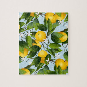 Puzzle Jardin floral d'agrumes de citrons