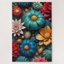 Jardin Floral Enchanté Automnal Vibrant