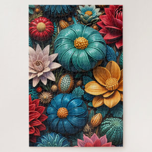 Puzzle Jardin Floral Enchanté Automnal Vibrant