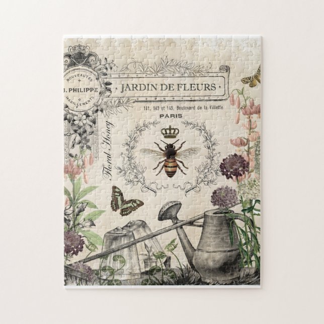PUZZLE JARDIN FRANÇAIS D'ABEILLE (Vertical)