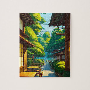 Puzzle Jardin Japonais Café Extérieur