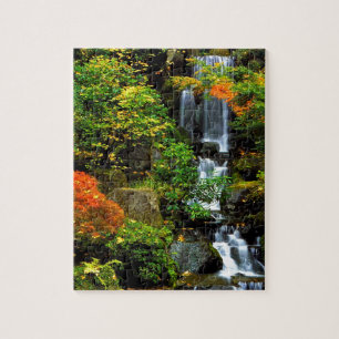 Puzzle Jardin japonais Portland de cascade