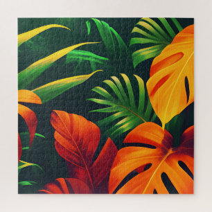 PUZZLE JARDIN NATUREL FEUILLES VERTES