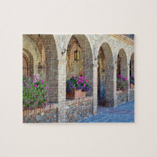 Puzzle Jardin patio en brique
