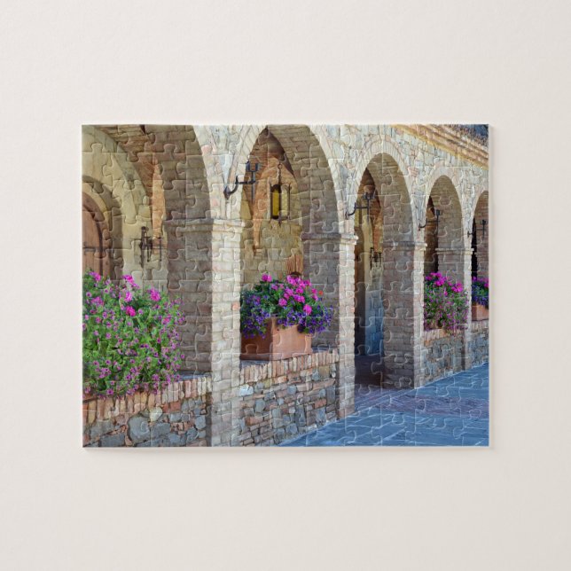 Puzzle Jardin patio en brique (Horizontal)