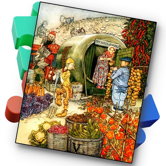 PUZZLE - Jardin potager - Vintage (Créateur téléchargé)
