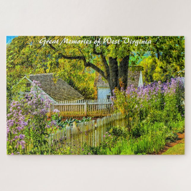 Puzzle Jardin Rustique Virginie-Occidentale. Vœux de Noël (Horizontal)