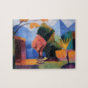 Puzzle Jardin sur le lac Thoune par August Macke, Art Vin