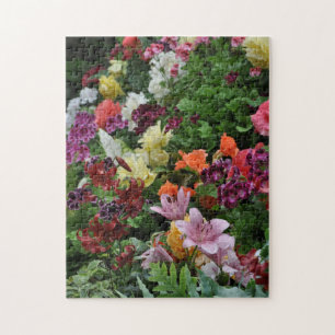 Puzzle Jardin tropical coloré