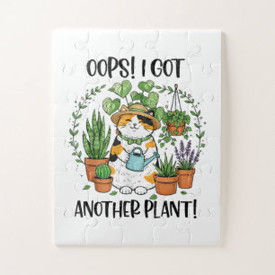 Puzzle Jardinage Plantation Chat Oups J'Ai Encore Une Pla